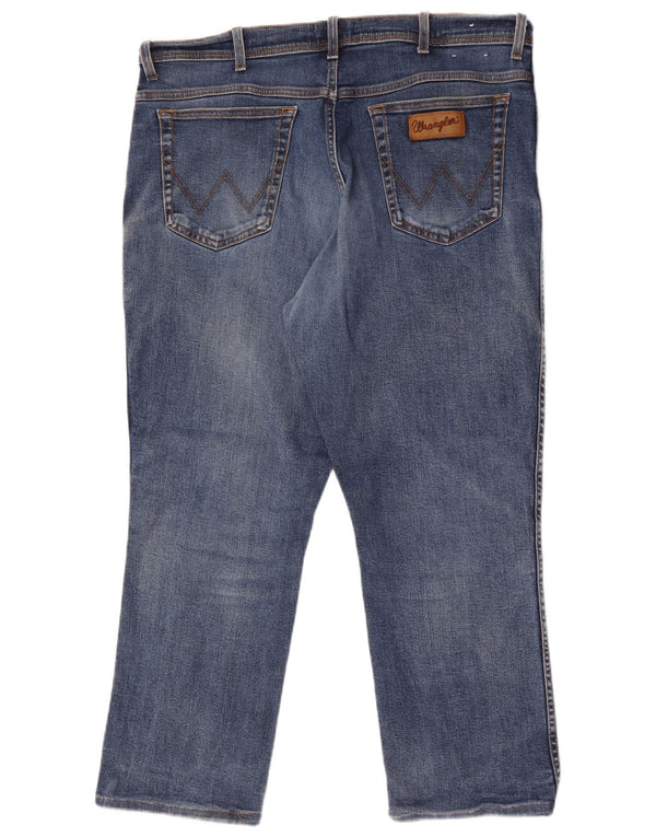 Wrangler Masculino Texas Straight Jeans W40 L27 Azul Algodão
