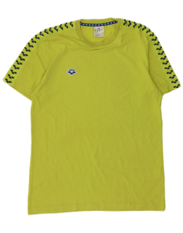 Arena Camiseta masculina gráfica Top grande algodão verde