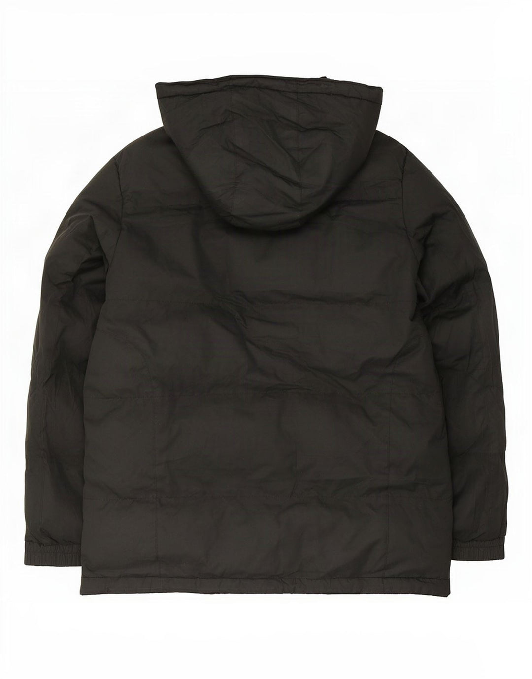 Jaqueta acolchoada com capuz masculina Mountain Warehouse poliéster preto médio Reino Unido 38