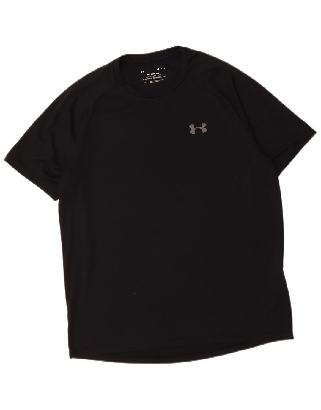 Under Armour Mens Camiseta Top Médio Poliéster Preto