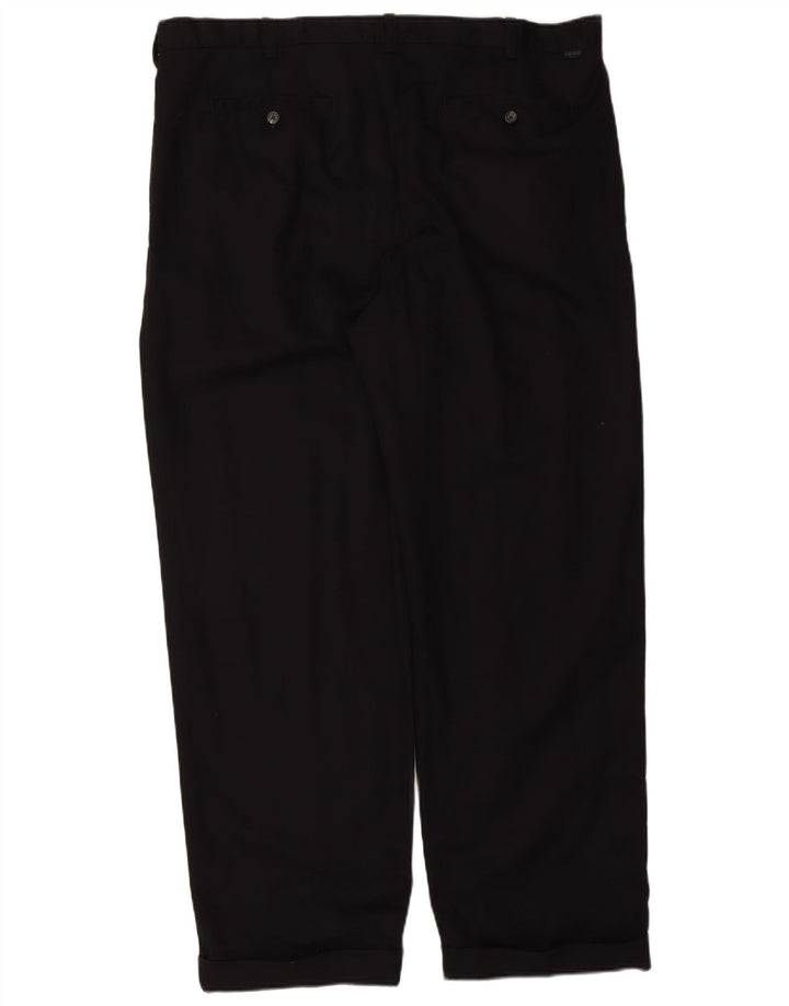 Calça Chino Masculina Izod W42 L32 Algodão Preto