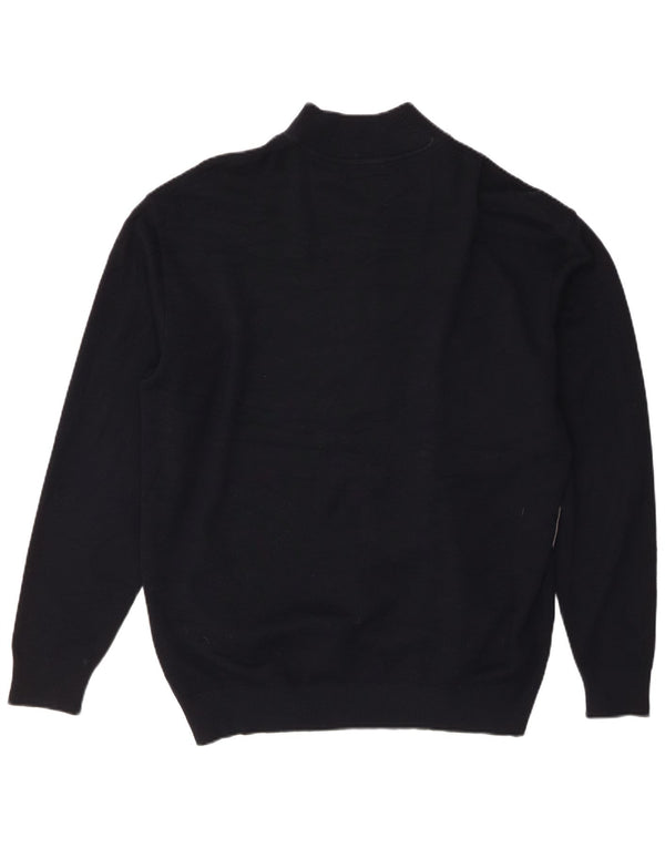 Sail Exp Suéter Cardigan Masculino IT 58 3XL Lã Merino Azul Marinho