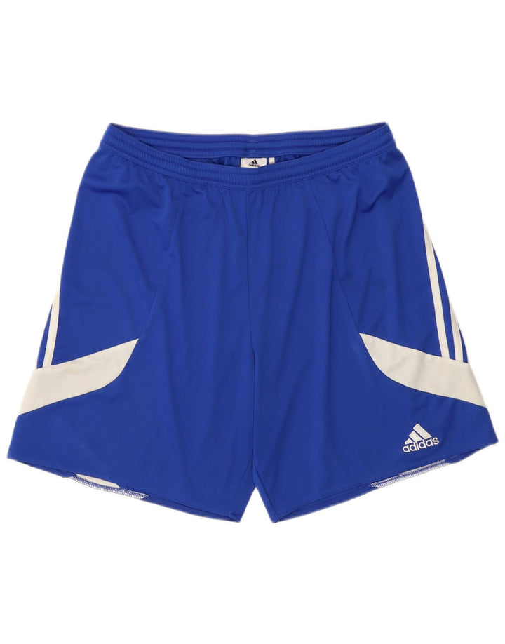 Adidas Masculino Climalite Sport Shorts Grande Azul Colorblock Poliéster