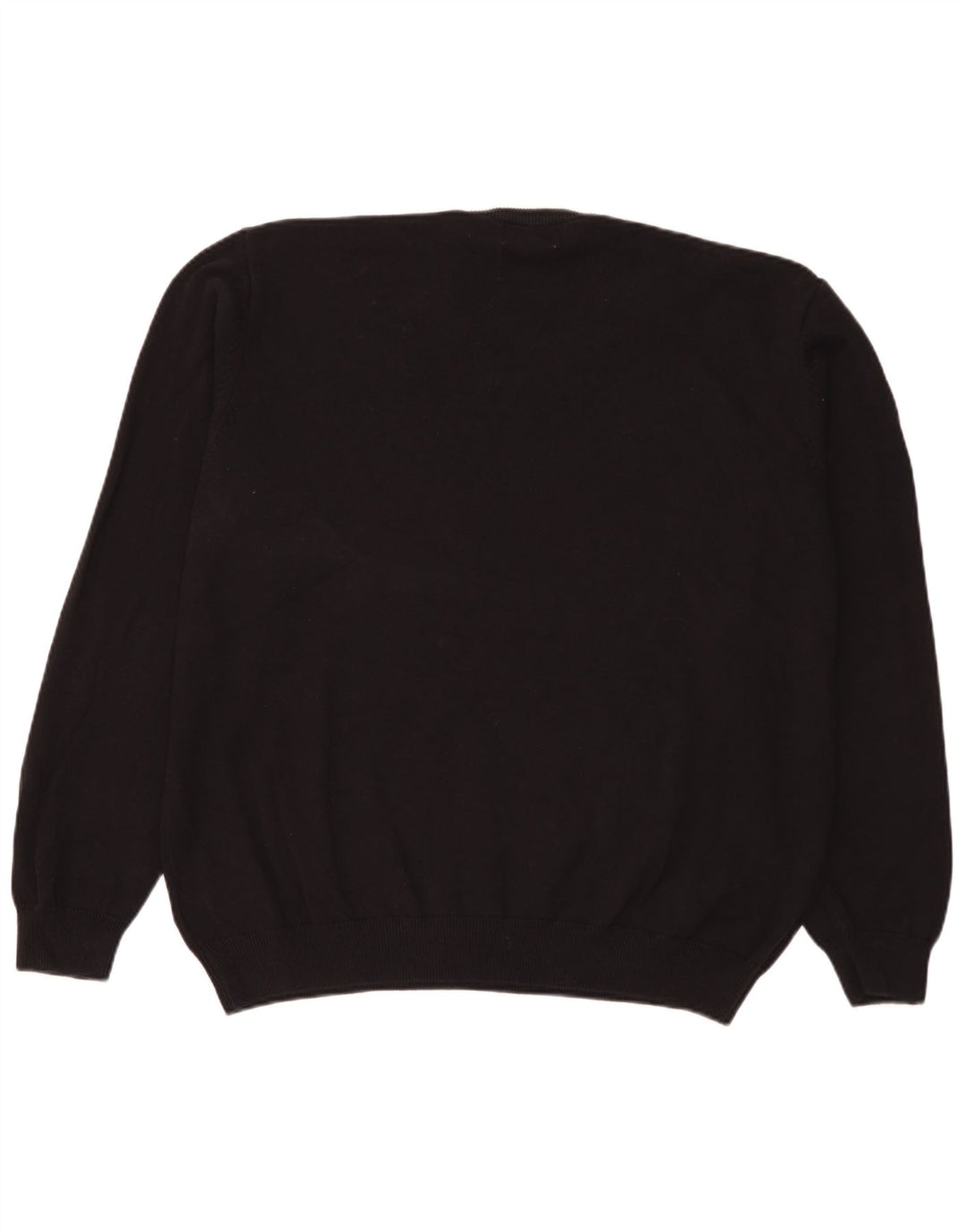 Suéter masculino Marks & Spencer com decote em V 3XL algodão preto