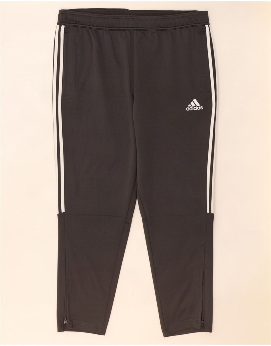 Calça de treino masculina Adidas 2XL poliéster cinza