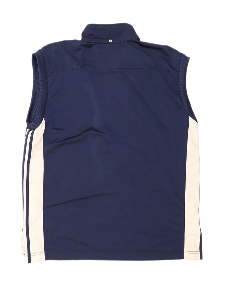 Adidas masculino sem mangas agasalho top jaqueta reino unido 40/42 médio azul marinho