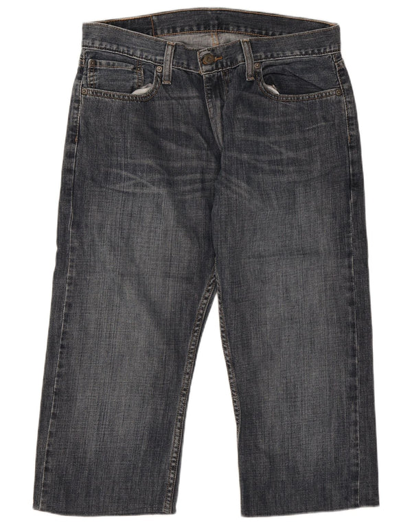 Calça jeans masculina Levi's 514 Capri Straight W34 L21 azul algodão