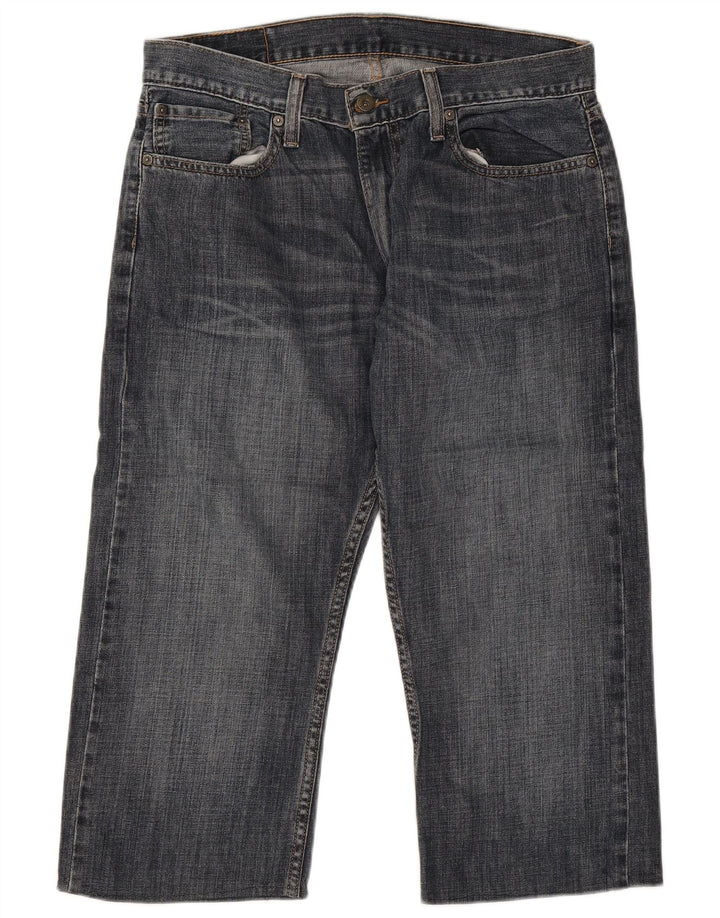 Calça jeans masculina Levi's 514 Capri Straight W34 L21 azul algodão