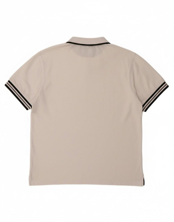 Camisa polo masculina SUN68 2XL algodão branco