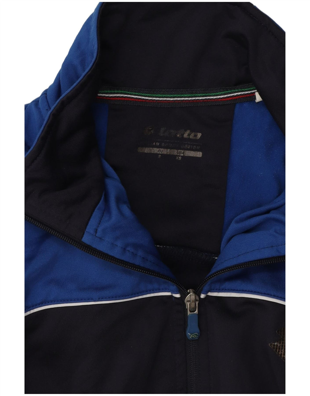 LOTTO Jaqueta masculina de agasalho XS azul marinho Colourblock