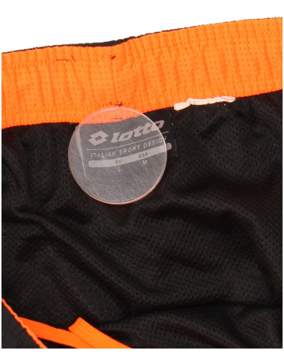 LOTTO Shorts de natação masculino gráfico grande preto
