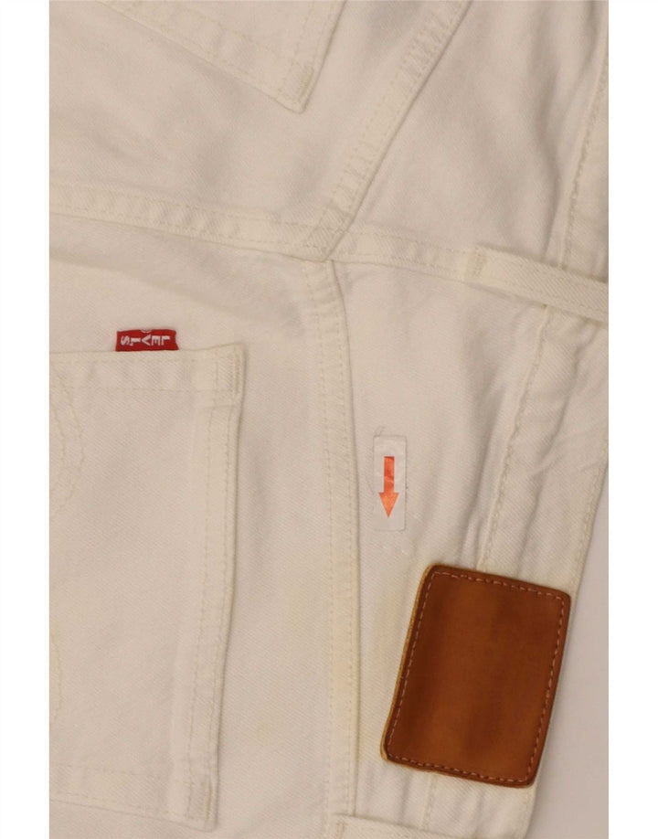 Jeans retos masculinos Levi's W29 L28 algodão branco