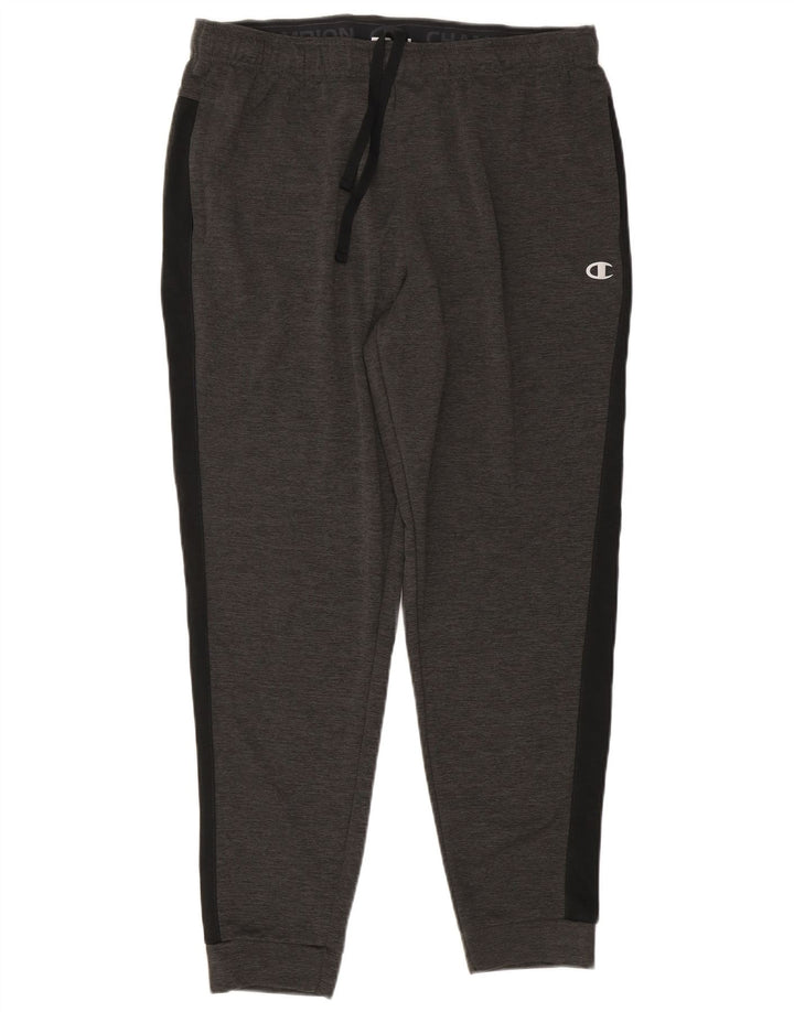 Calça de treino masculina CHAMPION Joggers XL cinza Colourblock poliéster