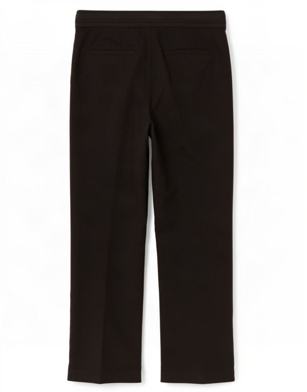 Calça chino reta feminina Zara grande W30 L26 algodão preto