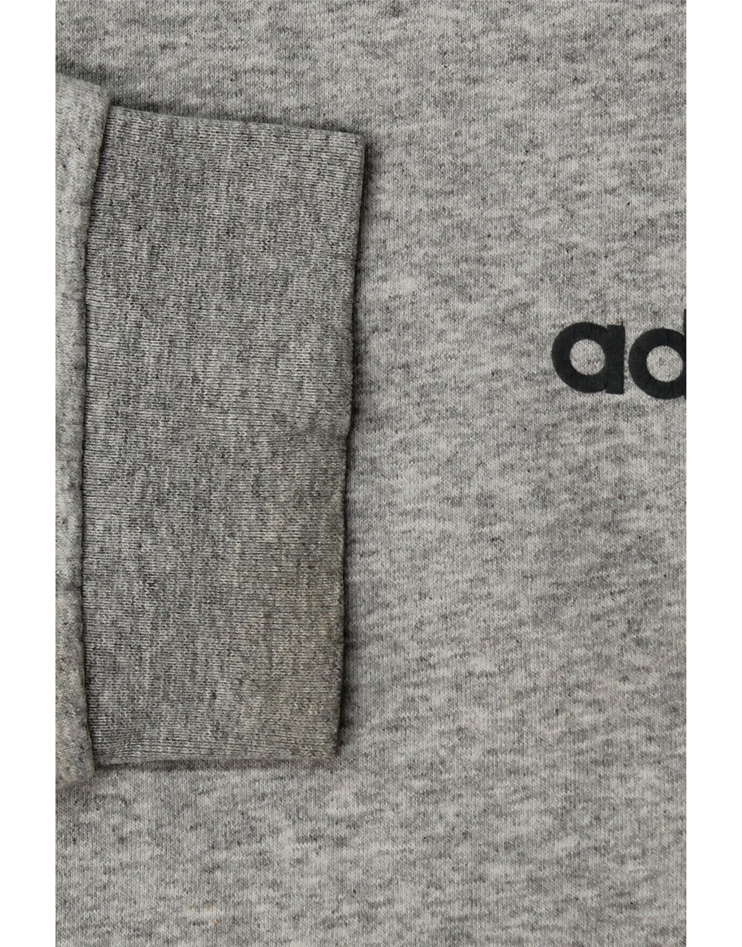 ADIDAS Mens Graphic Sweatshirt Jumper Grande Algodão Cinzento