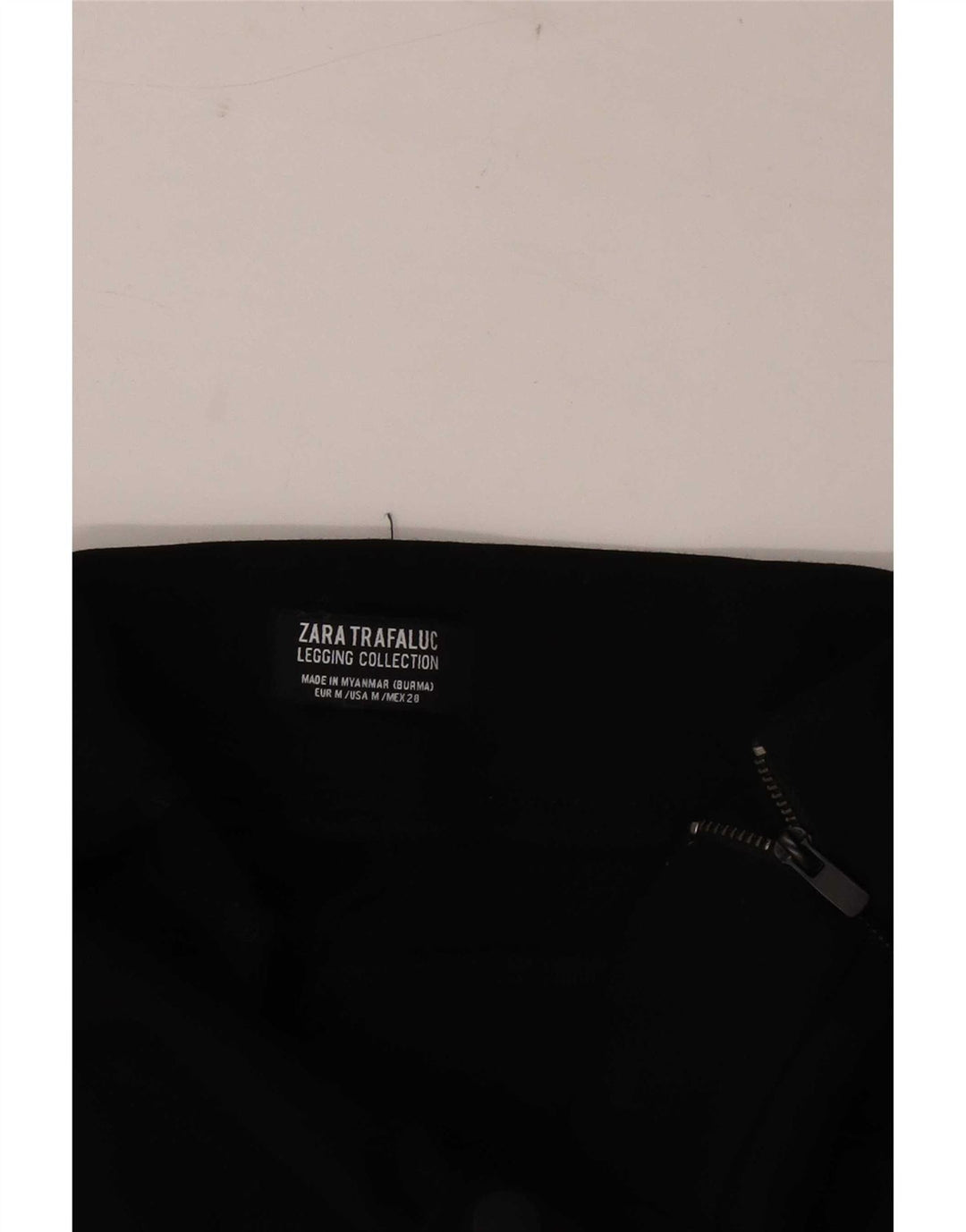 Zara Leggings Mulher UK 14 Médio Preto