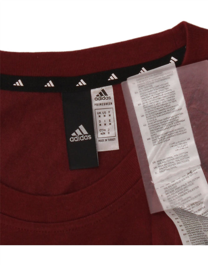 Camiseta Adidas Masculina Primegreen Top Médio Algodão Marrom