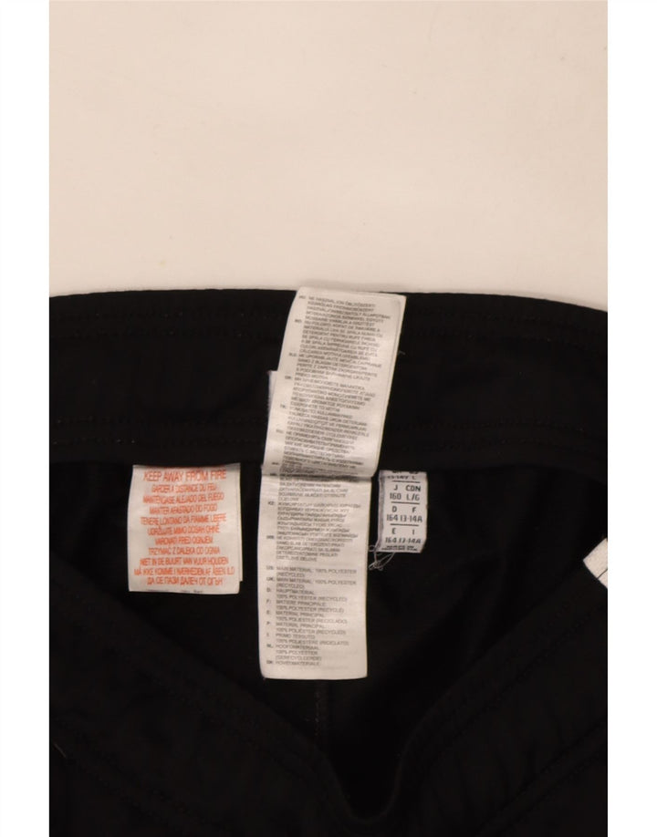 Adidas meninos calças de treino joggers 13-14 anos preto poliéster