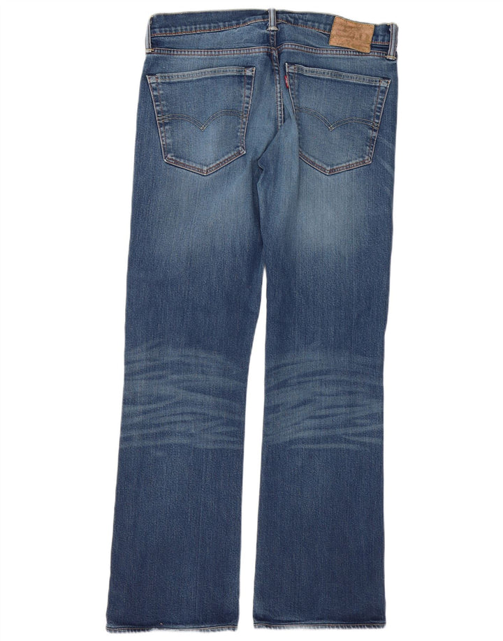 Levi's Masculino 521 Bootcut Jeans W36 L32 Azul Algodão