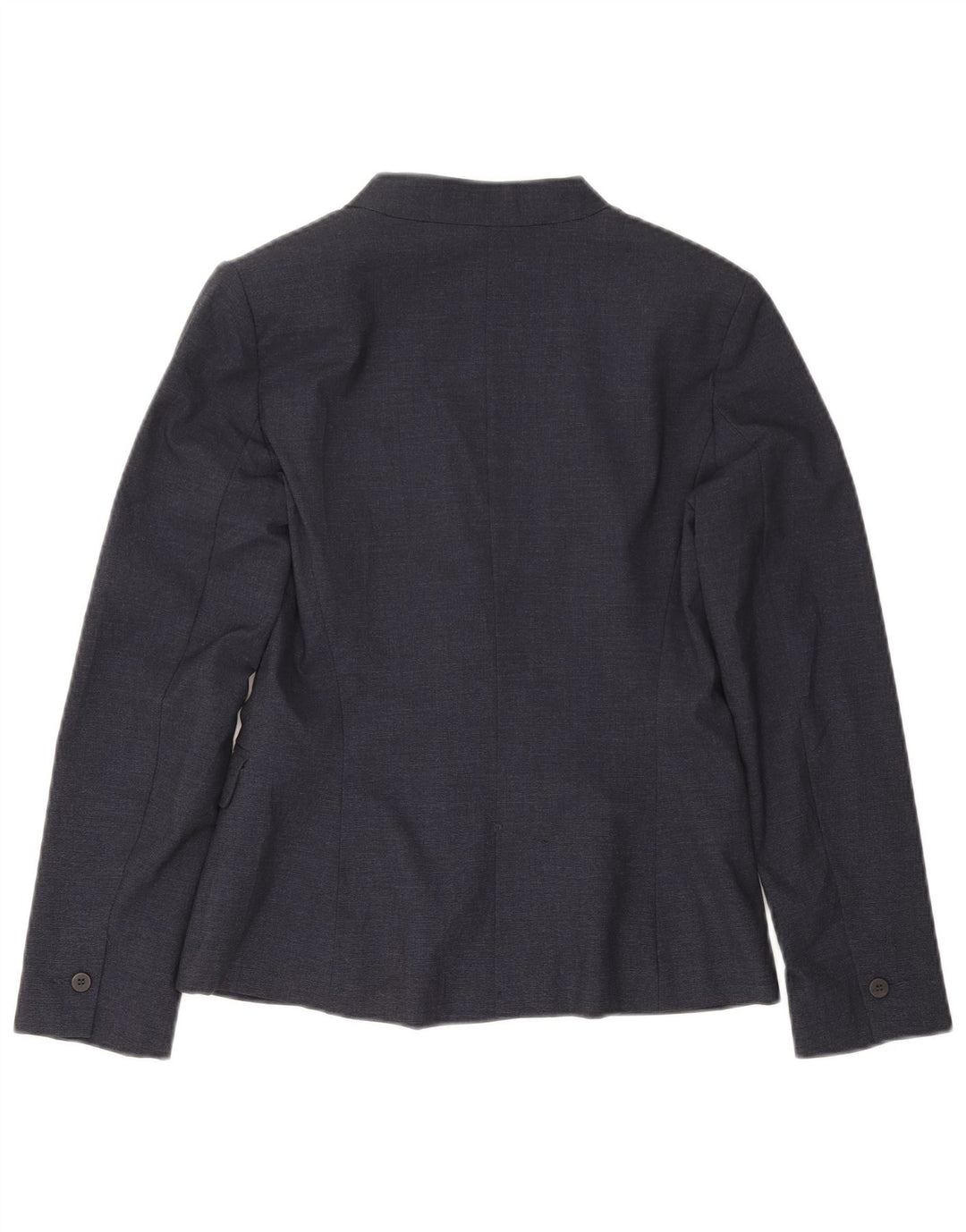 Jaqueta blazer feminina Zara com 1 botão UE 38 pequena azul marinho poliéster