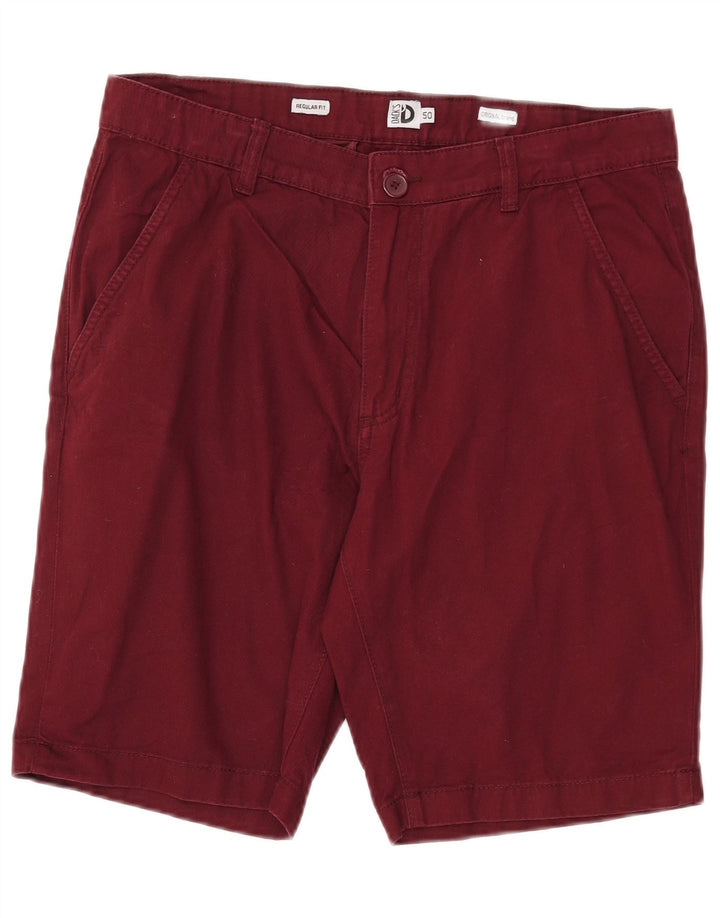 DACK'S Shorts Chino Masculino Regular Fit IT 50 Grande W33 Algodão Borgonha
