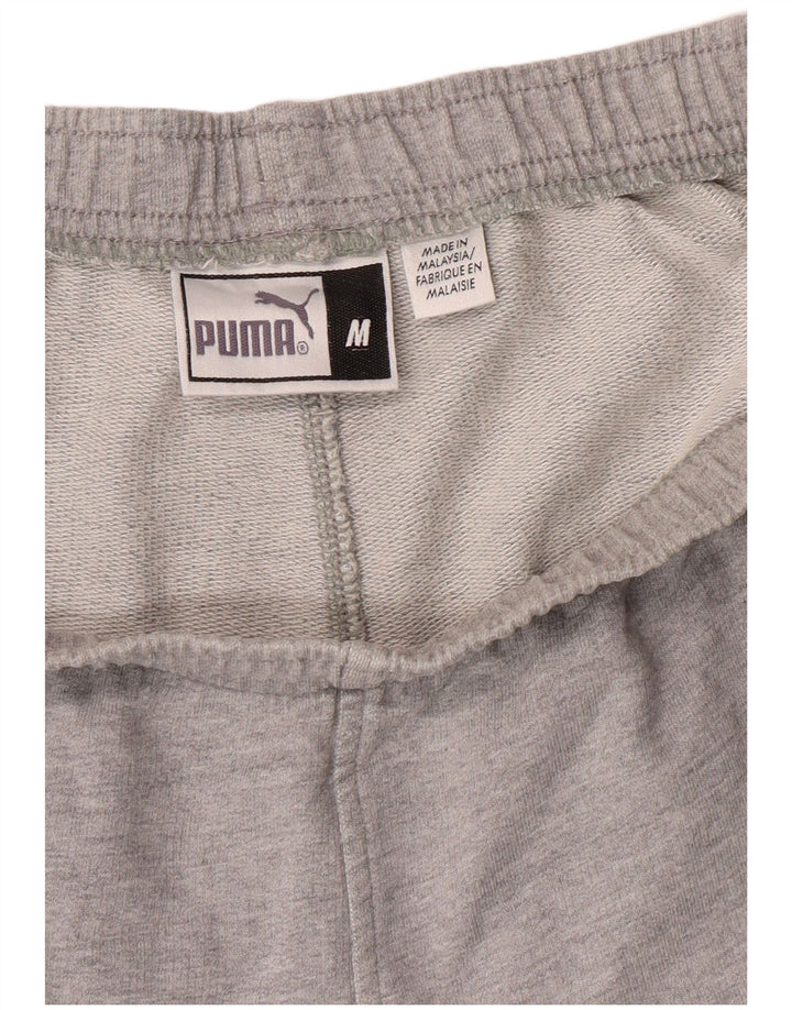 Shorts esportivos masculinos Puma cinza médio