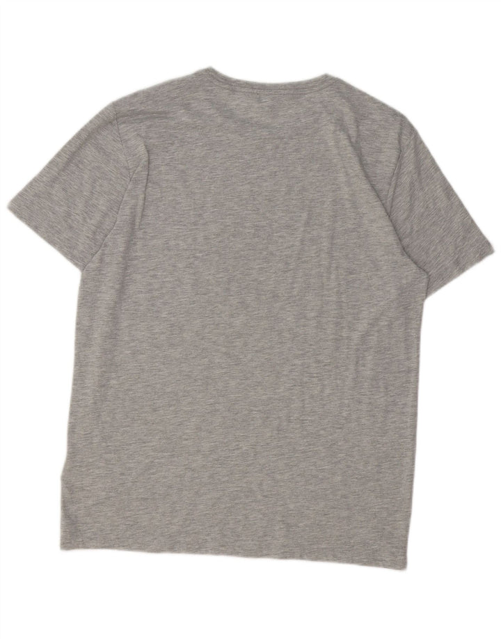 Camiseta masculina REISS Top grande algodão cinza