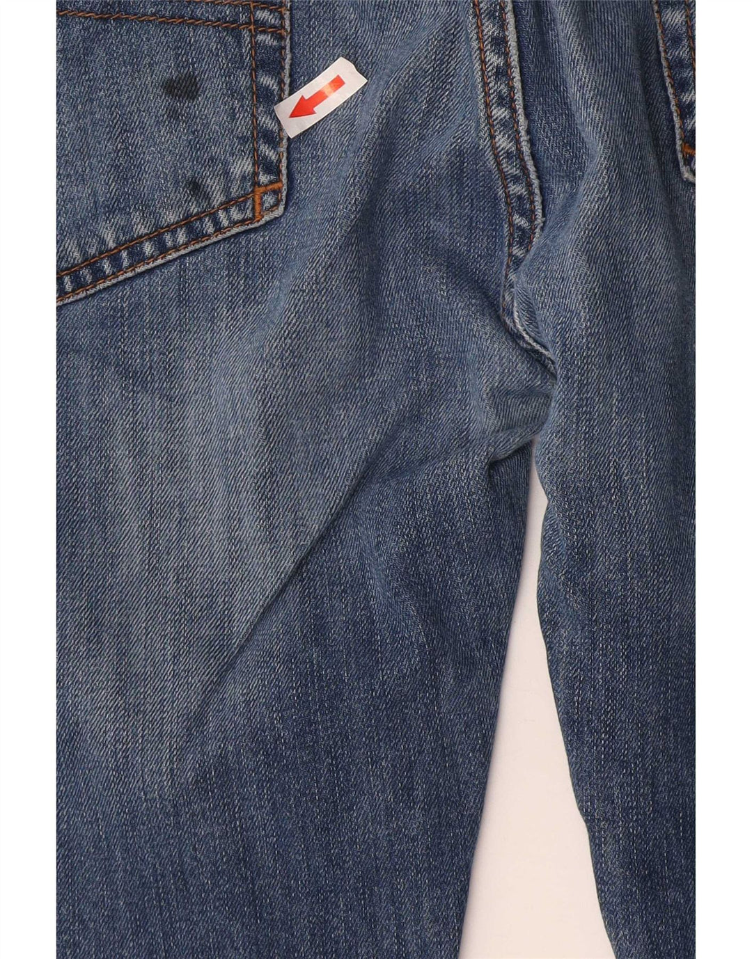 Armani Masculino J45 Regular Straight Jeans W38 L34 Azul Algodão