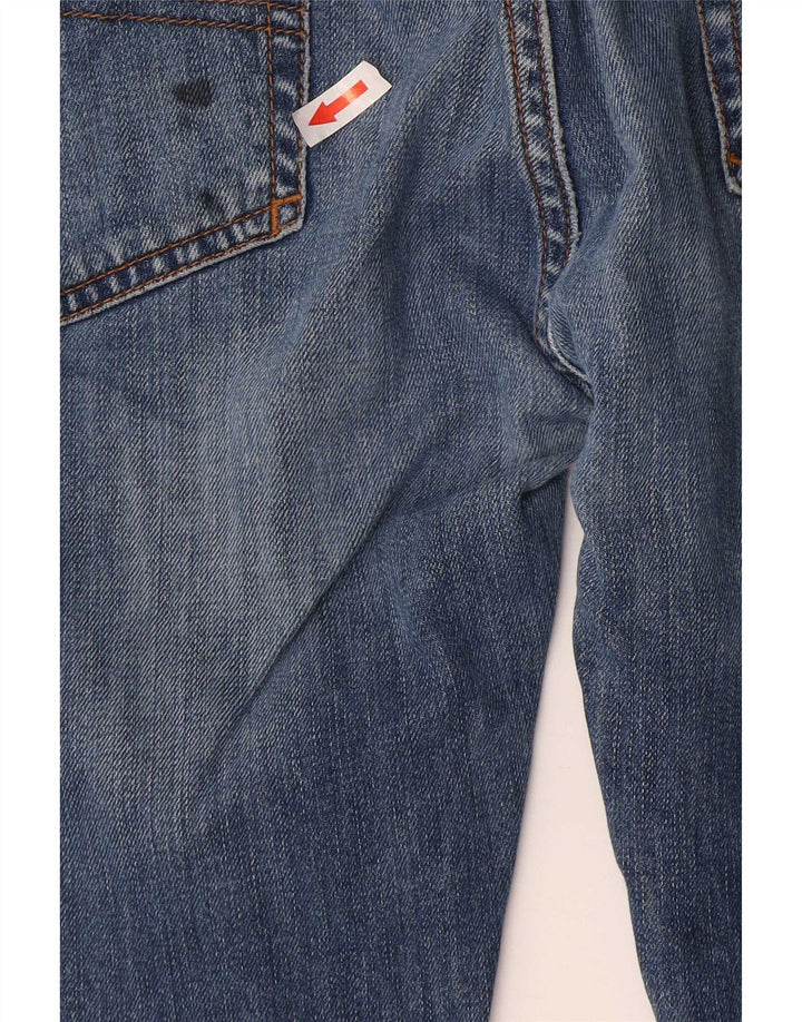 Armani Masculino J45 Regular Straight Jeans W38 L34 Azul Algodão