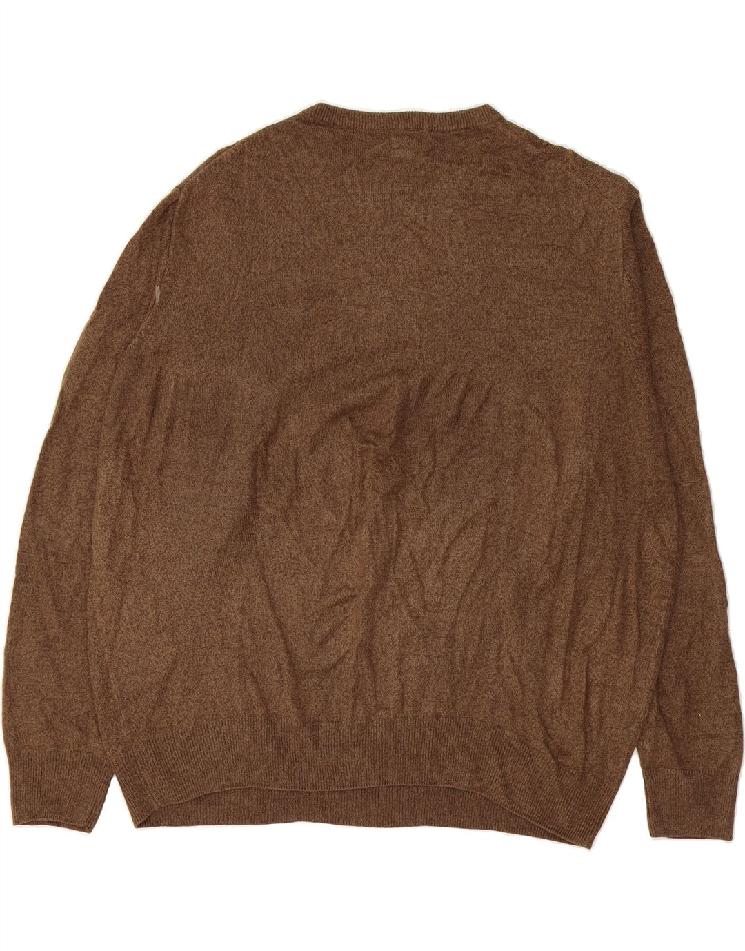DOCKERS Mens Loose Fit Crew Neck Jumper Sweater 2XL Brown Argyle/Diamond Vintage Dockers and Second-Hand Dockers from Messina Hembry 