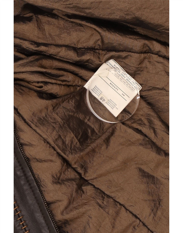 Jaqueta de couro feminina Mabrun IT 48 XL couro preto