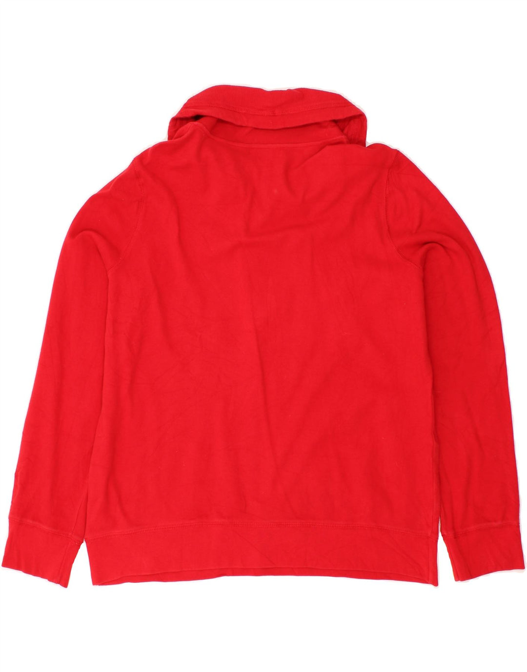 CHAPS Womens Polo Neck Sweatshirt Jumper UK 18 XL Red Cotton Vintage Chaps and Second-Hand Chaps from Messina Hembry 