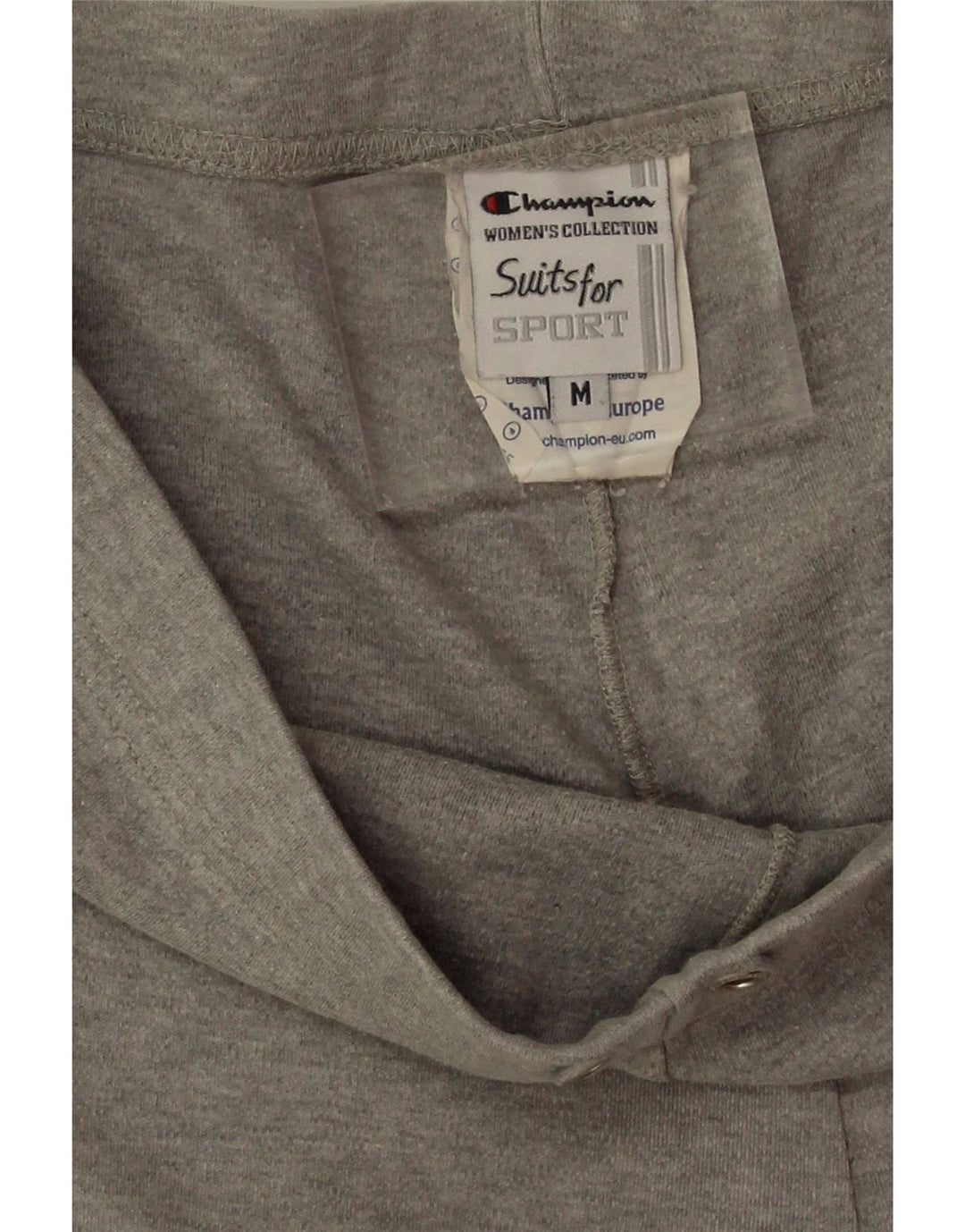 Calça de treino feminina Champion UK 12 algodão cinza médio