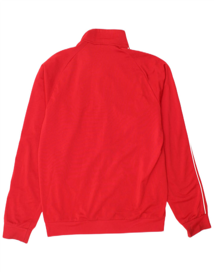 Adidas Mens Tracksuit Top Jacket Médio Poliéster Vermelho