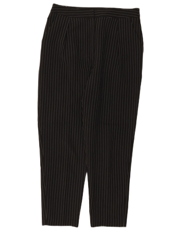 Calça Chino Crop Feminina Topshop Reino Unido 12 Médio W30 L25 Riscas Pretas
