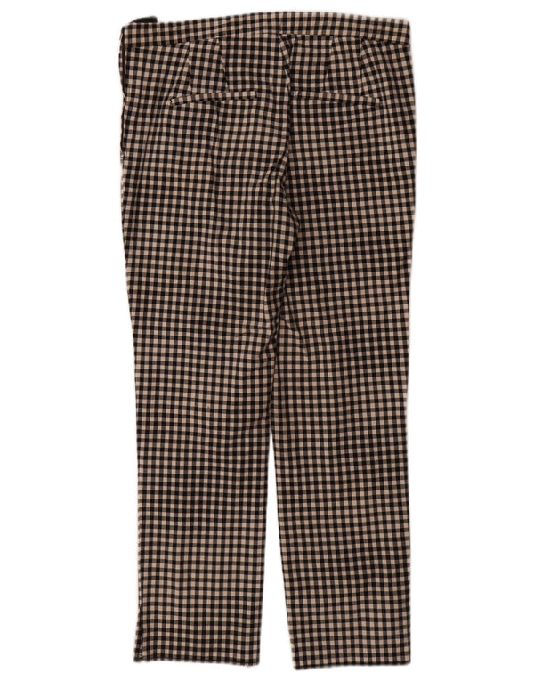Zara Calça feminina Trafaluc Slim Casual Médio W28 L28 Preto Gingham