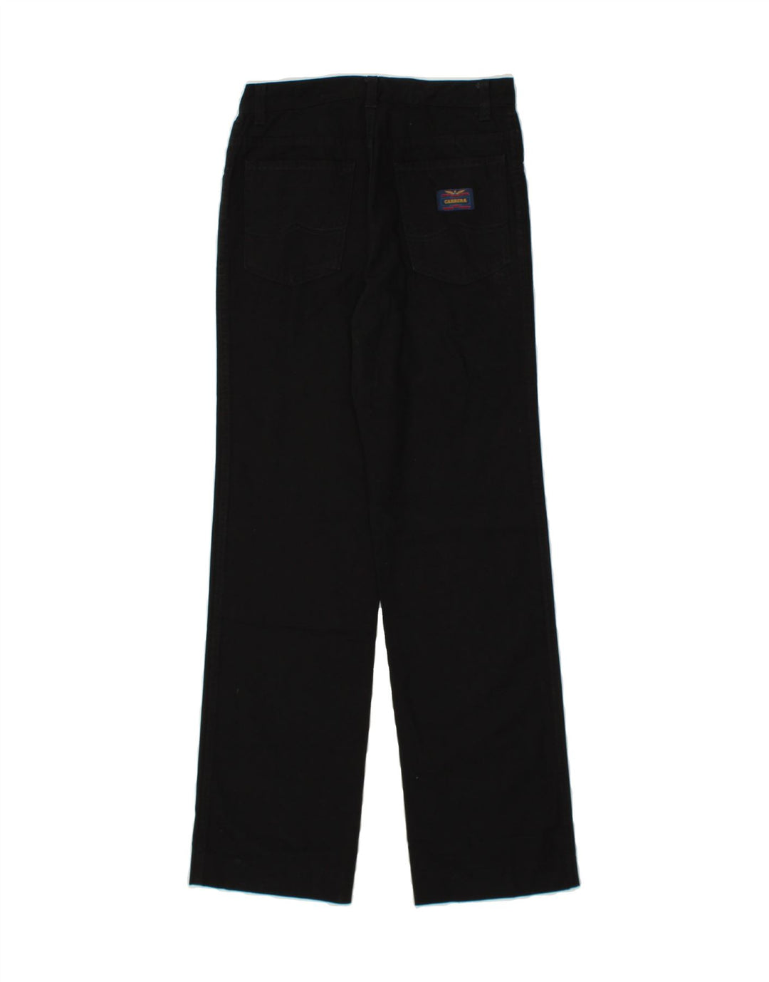 CARRERA Womens Straight Casual Trousers W28 L30  Black Cotton Vintage Carrera and Second-Hand Carrera from Messina Hembry 