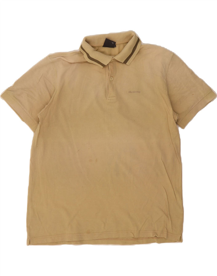 DIADORA Mens Polo Shirt XL Beige Cotton Vintage Diadora and Second-Hand Diadora from Messina Hembry 