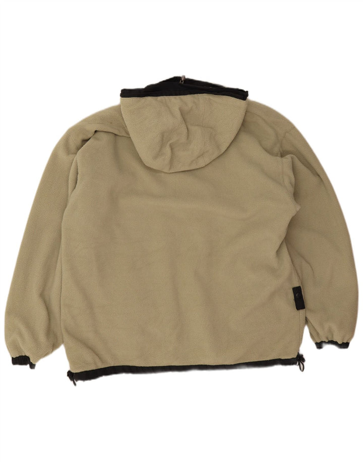 Jaqueta corta-vento masculina reversível com capuz Kappa UK 36 poliéster preto pequeno