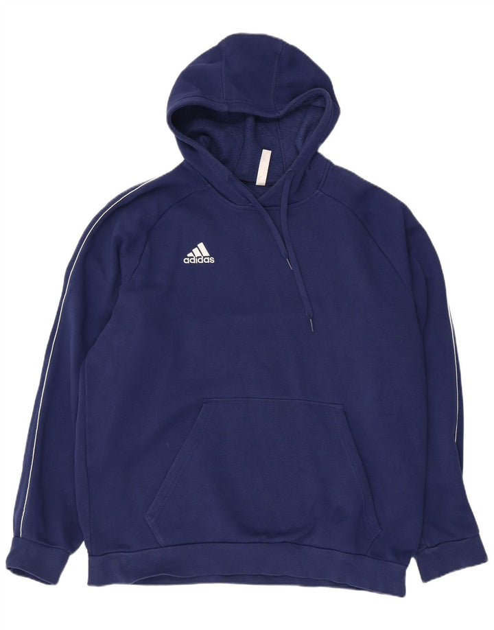 Adidas Mens Hoodie Jumper XL Azul Marinho Algodão
