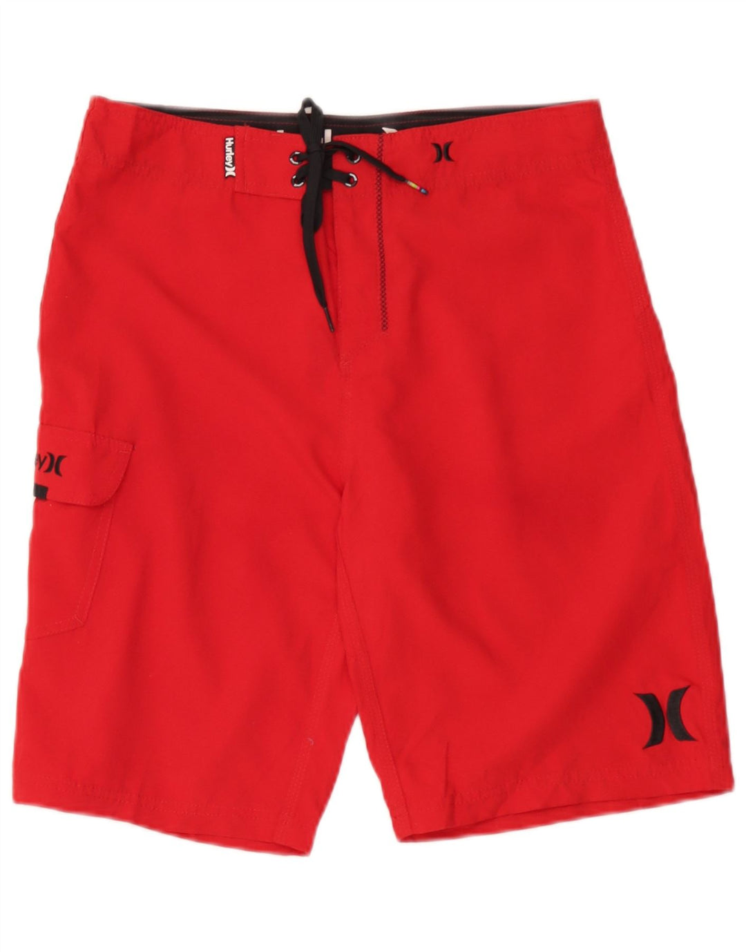 Shorts de natação masculino Hurley poliéster vermelho médio