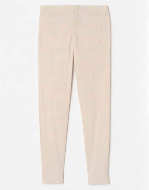 Calça jeans feminina Marks & Spencer UK 14 grande W32 L27 algodão branco