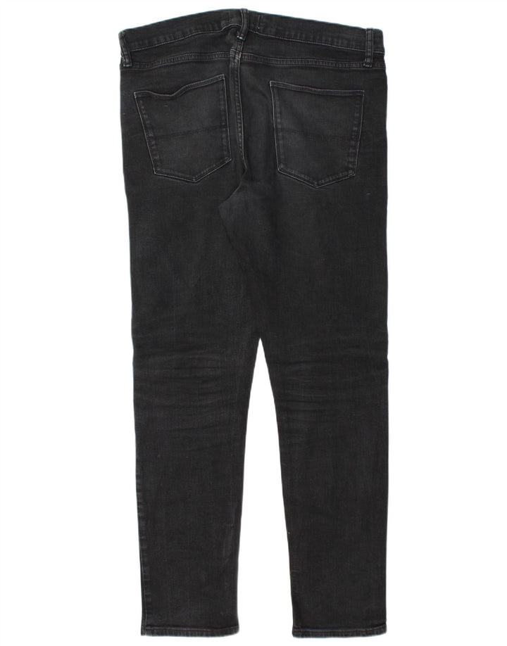 Marks & Spencer Mens Jeans Slim W36 L33 Algodão Preto