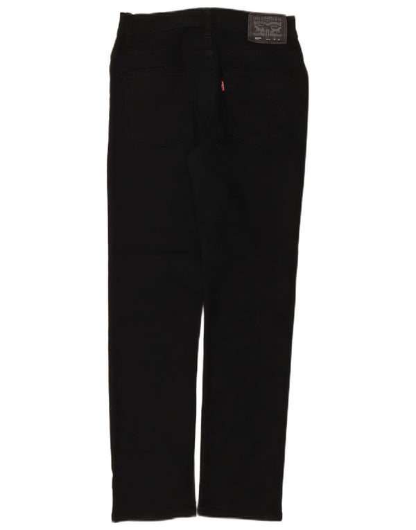 Levi's Boys 502 Tapered Jeans 13-14 Anos W27 L27 Algodão Preto