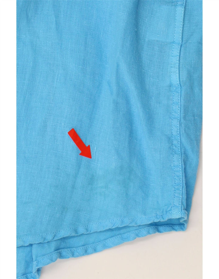 FRED PERRY Mens London Shirt Large Blue Linen Vintage Fred Perry and Second-Hand Fred Perry from Messina Hembry 