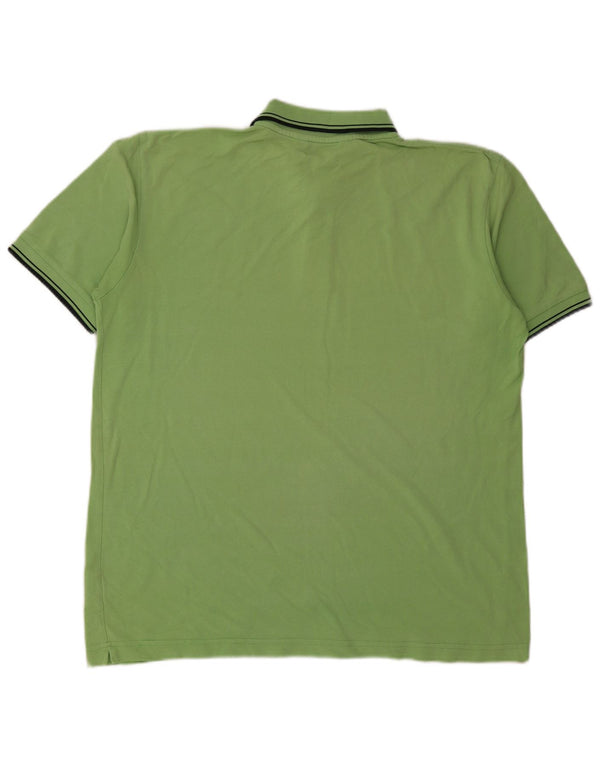 Camisa polo masculina Kappa XL algodão listrado verde