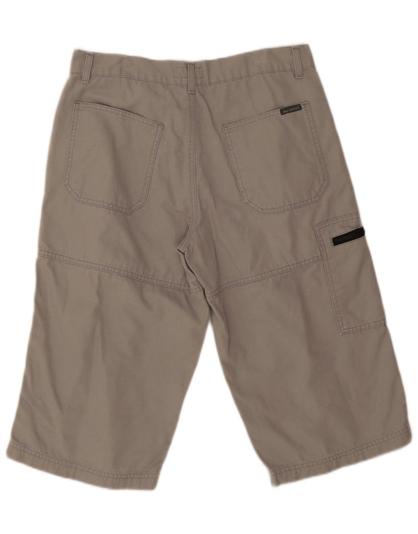 Tom Tompson Mens Cargo Shorts Médio W30 Algodão Cinza