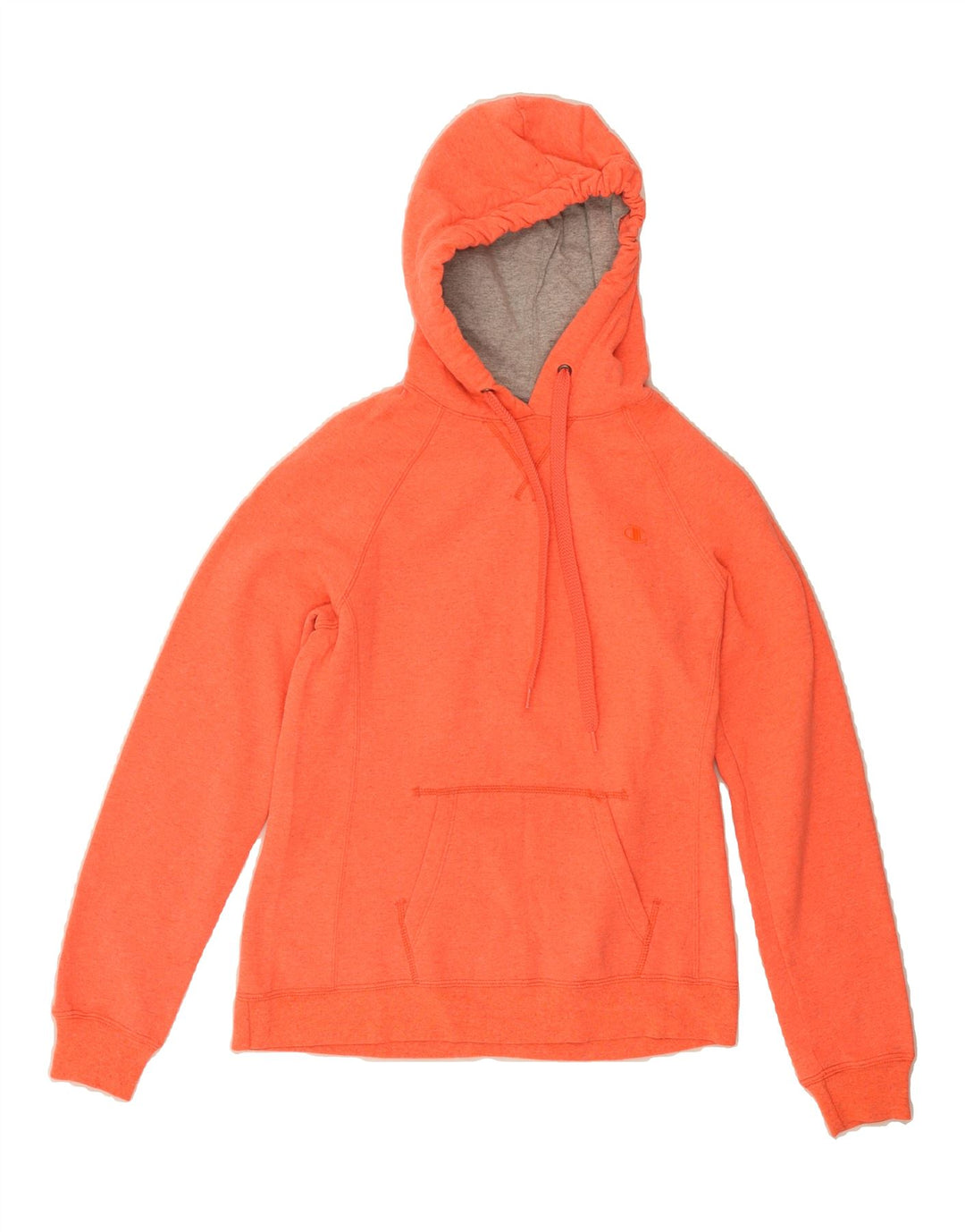 CHAMPION Womens Hoodie Jumper UK 14 Medium Orange Cotton Vintage Champion and Second-Hand Champion from Messina Hembry 