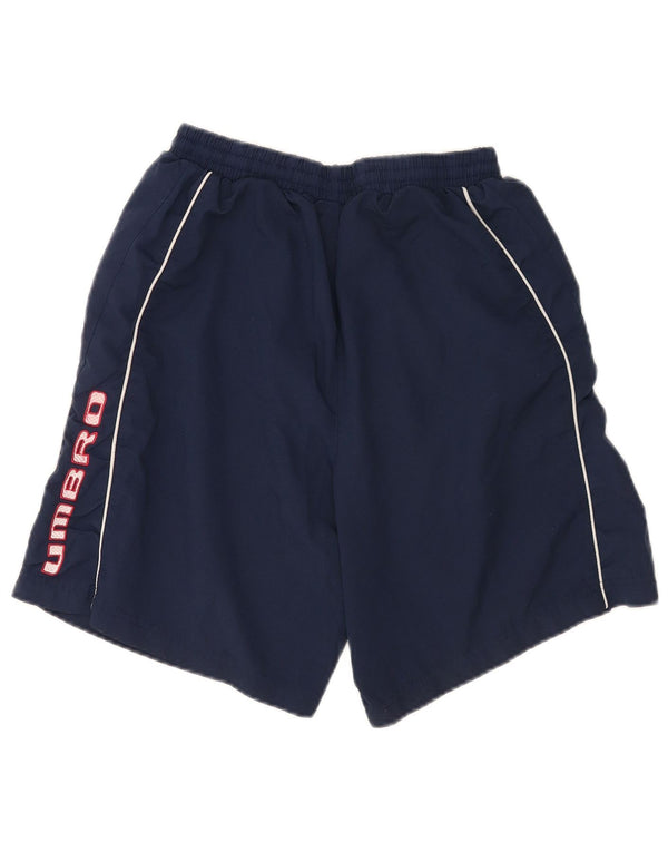 Umbro Mens Graphic Sport Shorts Médio Azul Marinho Poliéster