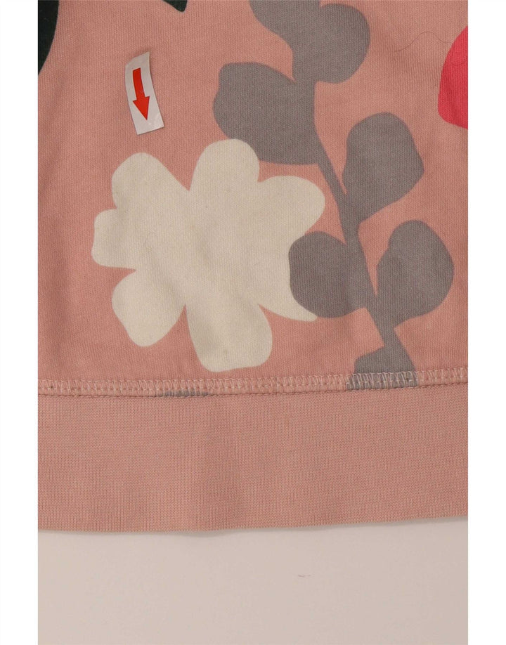 Suéter feminino Boden de ajuste regular, moletom médio rosa floral algodão